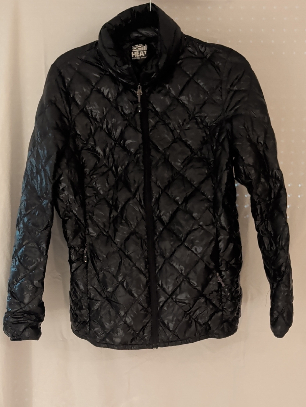 32 Degrees Black Quilted Puffer Jacket